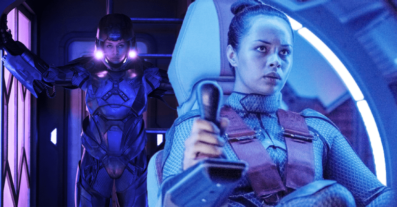 Frankie Adams as Bobbie Draper in The Expanse